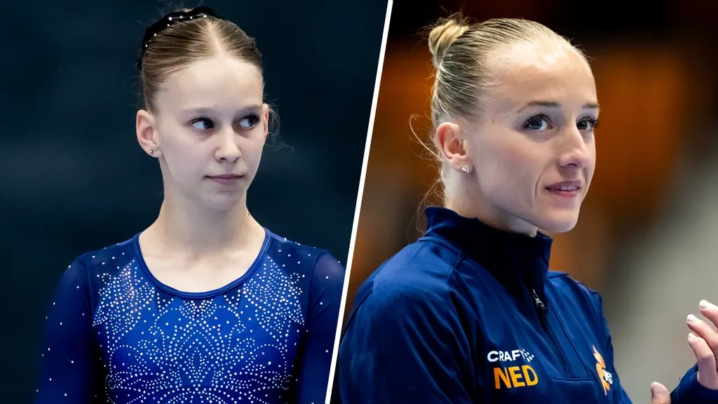Nineteen years apart, one European Championships in gymnastics: Sanne Wevers guides, young Ubbink soaks it in