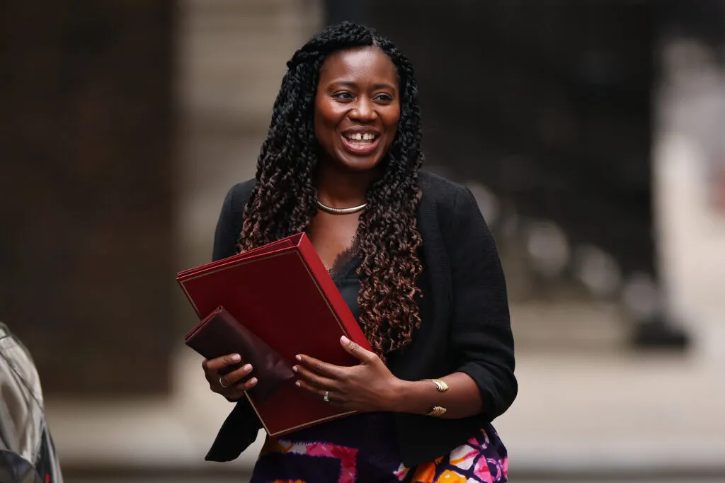 Energy Secretary Miatta Fahnbulleh outside 10 Downing Street
