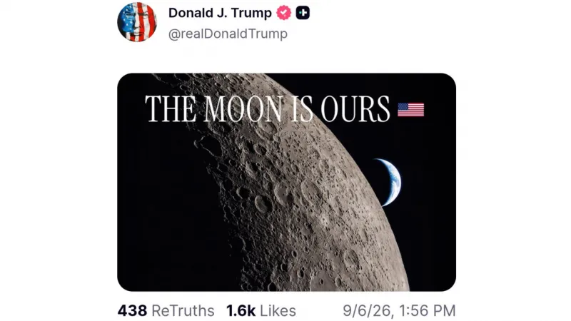 Trump declared the Moon United States property