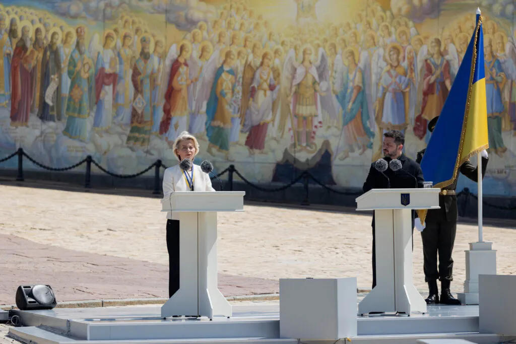 Von der Leyen and Zelensky in Kyiv