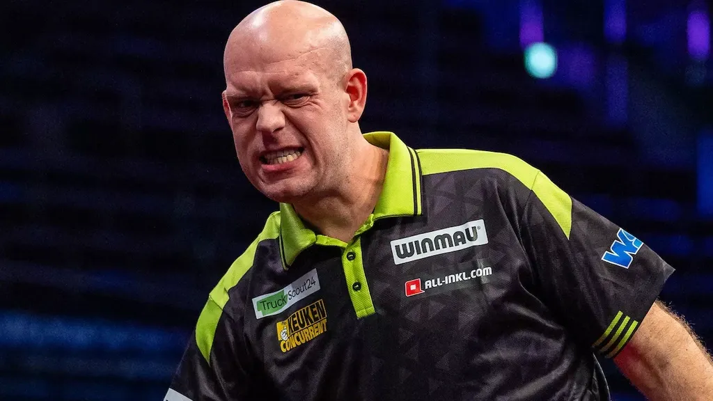 Van Gerwen drops out of world top ten for first time since 2012 after swift European Championship exit
