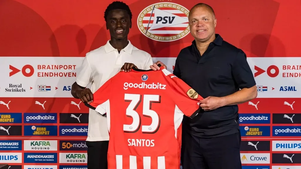 PSV signs Spartaan Santos as sixth summer addition