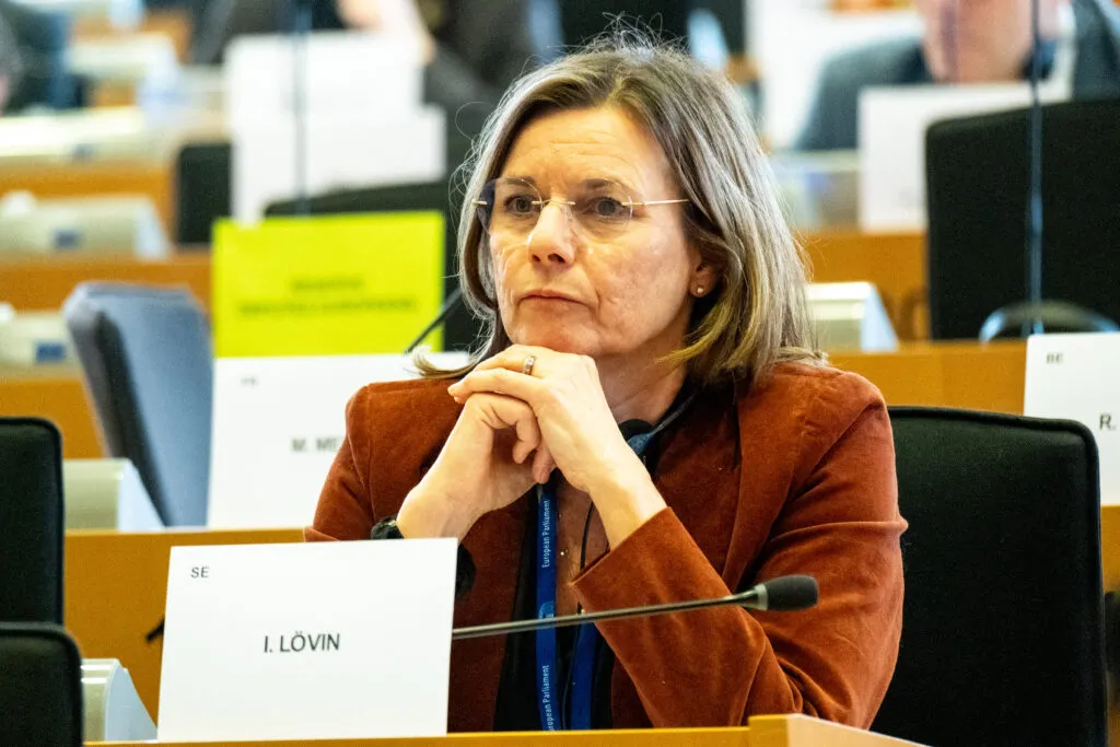 Isabella Lövin speaking about EU policy priorities