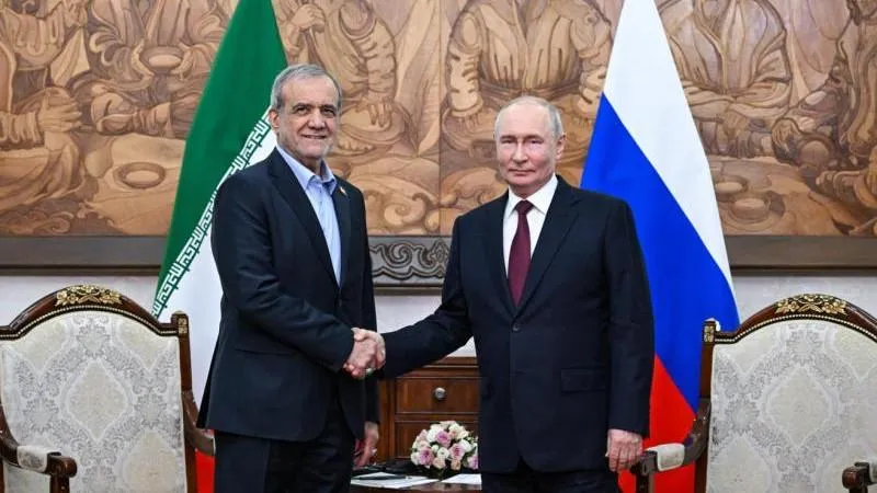 Putin says Russia admires the courage and resilience of the Iranian people