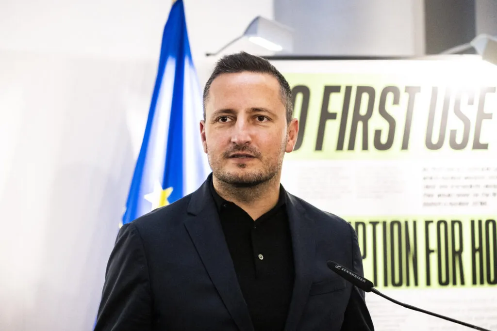 Nicolae Ștefănuță at a European Parliament exhibition