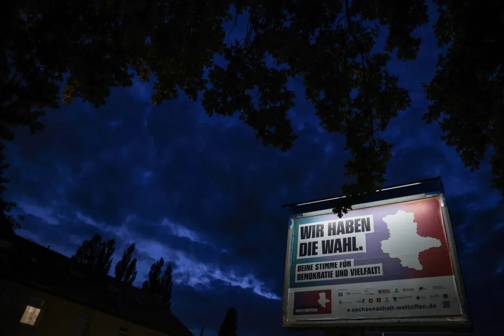 Election poster in Saxony-Anhalt: “We have a choice”